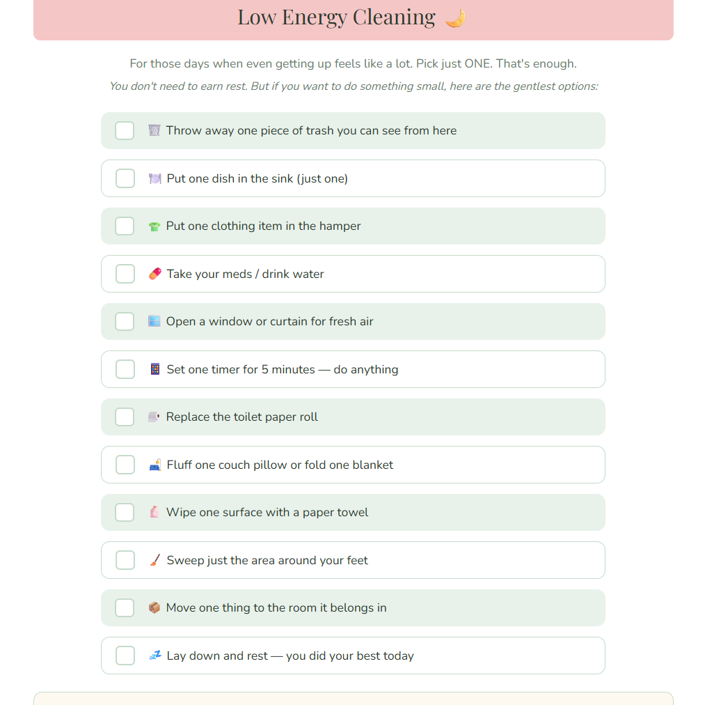 RESET, NOT PERFECT — The Full Reset Kit | ADHD Cleaning & Home Reset Planner | 20-Page Digital Download
